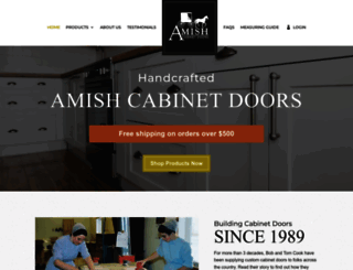 amishcabinetdoors.com screenshot