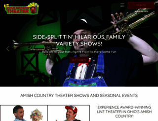 amishcountrytheater.com screenshot
