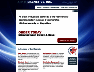 amkmagnetics.com screenshot