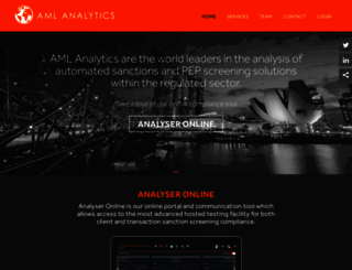 aml-analytics.com screenshot