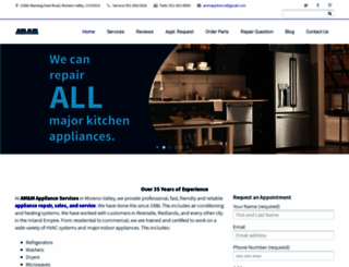 ammappliances.com screenshot