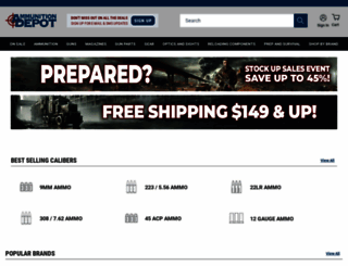ammunitiondepot.com screenshot