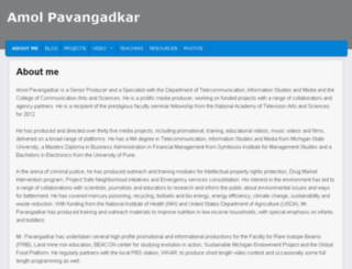 amolpavangadkar.com screenshot
