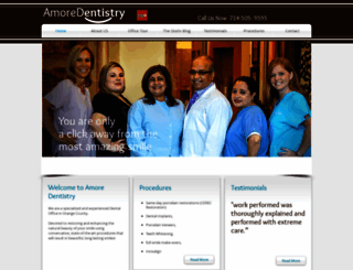 amoredentistry.com screenshot