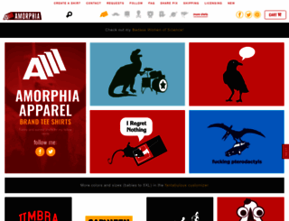 amorphia-apparel.com screenshot