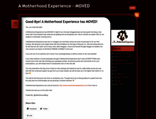 amotherhoodexperience.wordpress.com screenshot