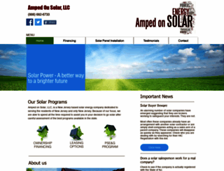 ampedonsolar.com screenshot