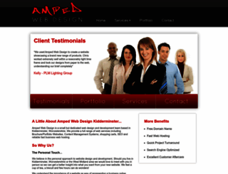 ampedwebdesign.co.uk screenshot