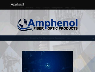amphenol-fiberoptics.com screenshot