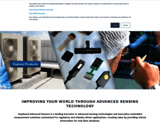 amphenol-sensors.com screenshot