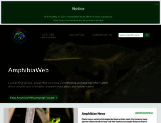 amphibiaweb.org screenshot