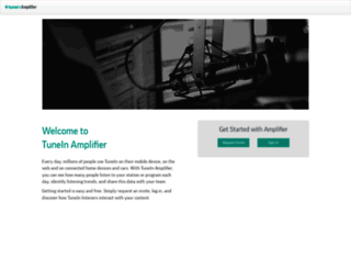 amplifier.tunein.com screenshot