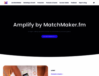 amplify.matchmaker.fm screenshot