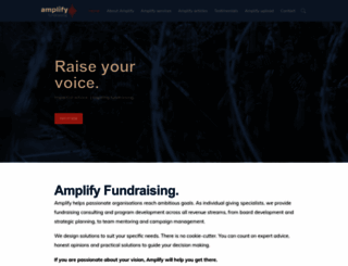 amplifyfundraising.com.au screenshot