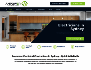 ampowerelectrical.com.au screenshot