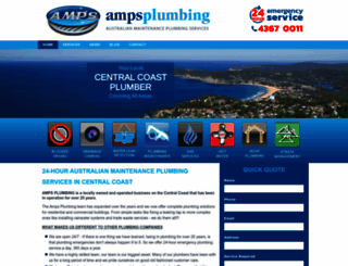 ampsplumbing.com.au screenshot