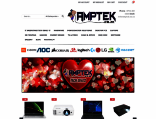 amptek.co.za screenshot
