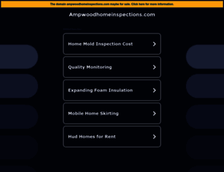 ampwoodhomeinspections.com screenshot