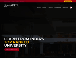 amrita.edu screenshot
