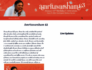 amritavarsham.org screenshot