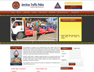 amritsartrafficpolice.gov.in screenshot