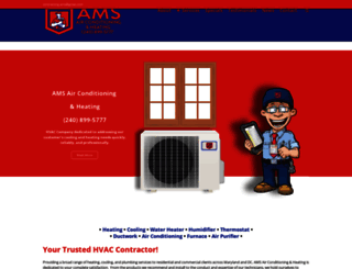 ams-airconditioning.com screenshot