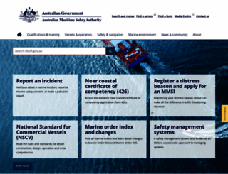 amsa.gov.au screenshot