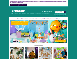 amscan.co.uk screenshot