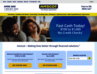 amscot.com screenshot