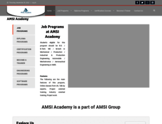amsiacademy.com screenshot