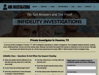 amsinvestigations.com screenshot