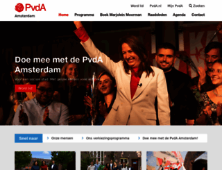 amsterdam.pvda.nl screenshot