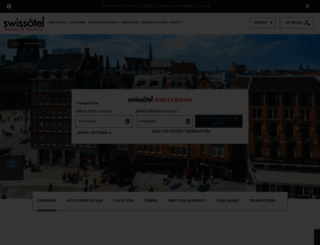 amsterdam.swissotel.com screenshot