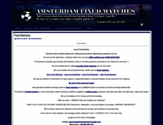amsterdamfixedmatches.com screenshot