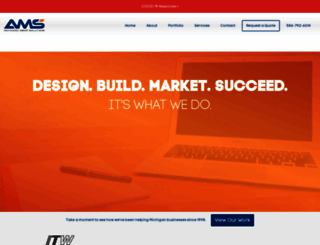 amswebdesign.com screenshot