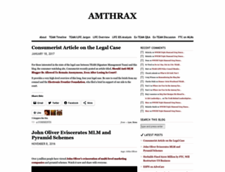amthrax.wordpress.com screenshot