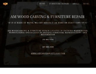 amwoodcarving.com screenshot