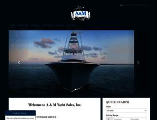 amyachts.com screenshot