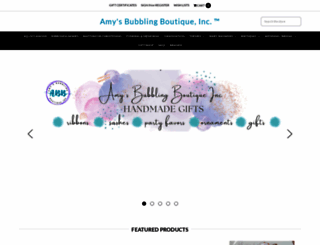 amysbubblingboutique.com screenshot