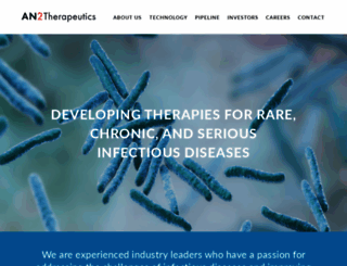 an2therapeutics.com screenshot