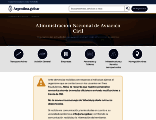 anac.gov.ar screenshot
