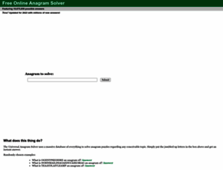 anagram-solver.net screenshot
