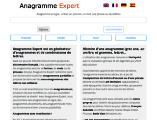 anagramme-expert.com screenshot