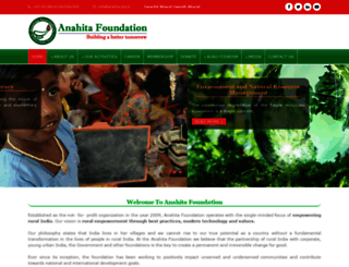 anahita.org.in screenshot