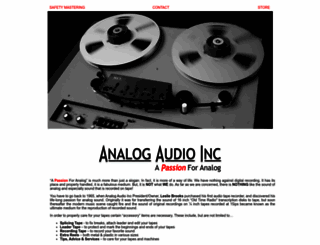 analogaudioinc.com screenshot