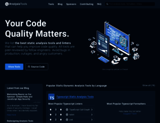 analysis-tools.dev screenshot