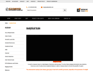 analytical-scale.globind.com screenshot