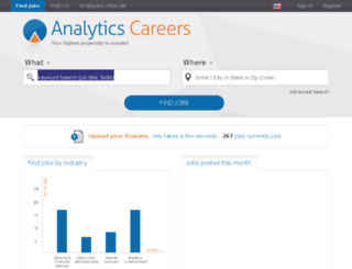 analyticscareers.com screenshot