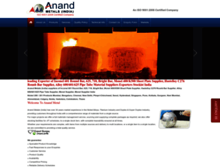 anandmetals.com screenshot