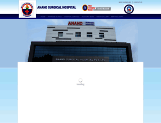 anandsurgicalhospital.in screenshot